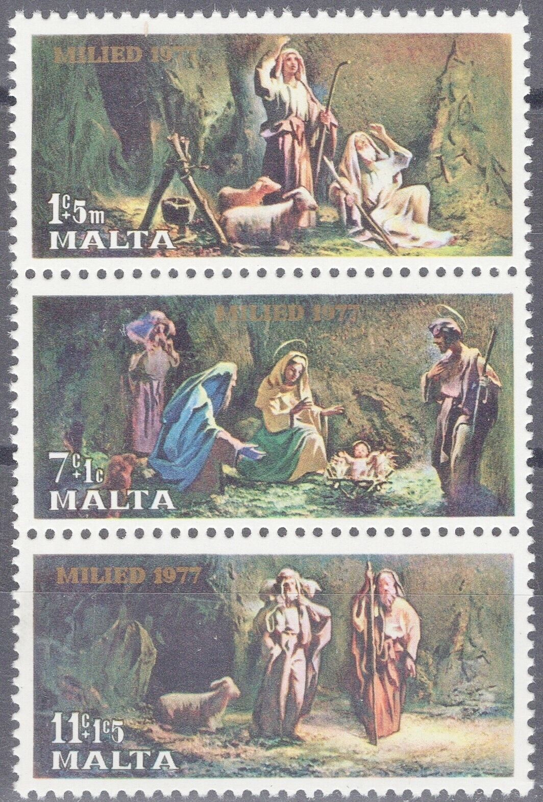 Malta B29a MNH Christmas Nativity Religious Art Triptych 051222S01M