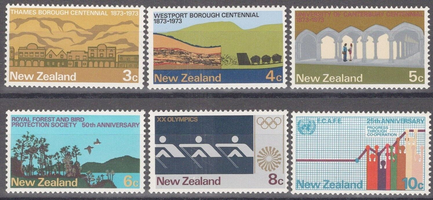 New Zealand 511-516 MNH Birds Education Olympics Emblem