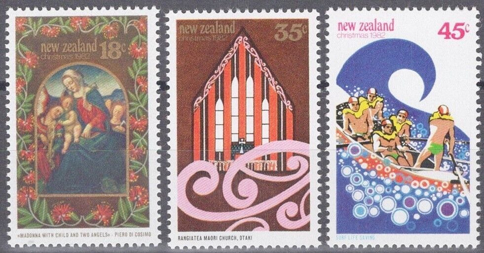 New Zealand 752-754 MNH Christmas Madonna & Child