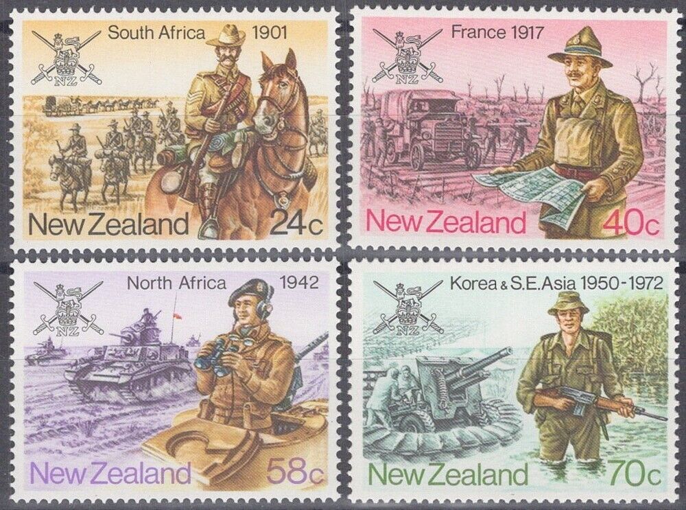 New Zealand 811-814 MNH Military History