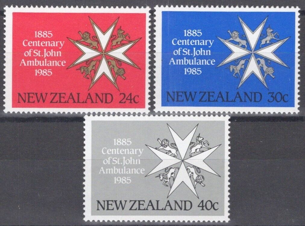 New Zealand 815-817 MNH St. John Ambulance Medical