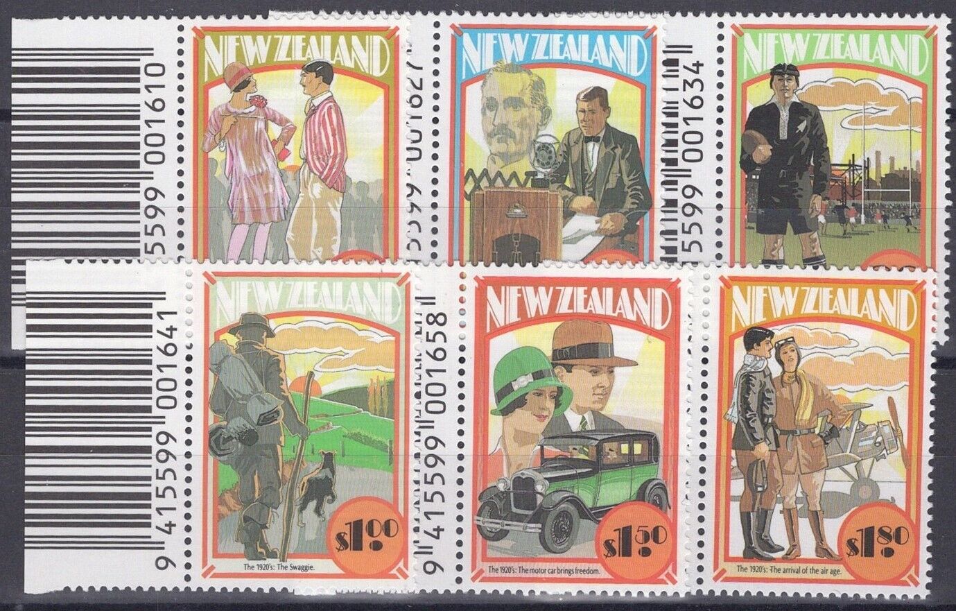 New Zealand 1133-1138 MNH Communications Sports Autos 060722S07