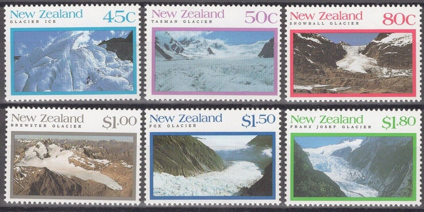 New Zealand 1104-1109 MNH Glaciers Environment 060722S04