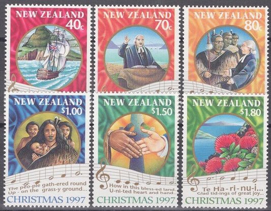 New Zealand 1452-1457 MNH 1st XMAS Christian Service Ships 060722S57