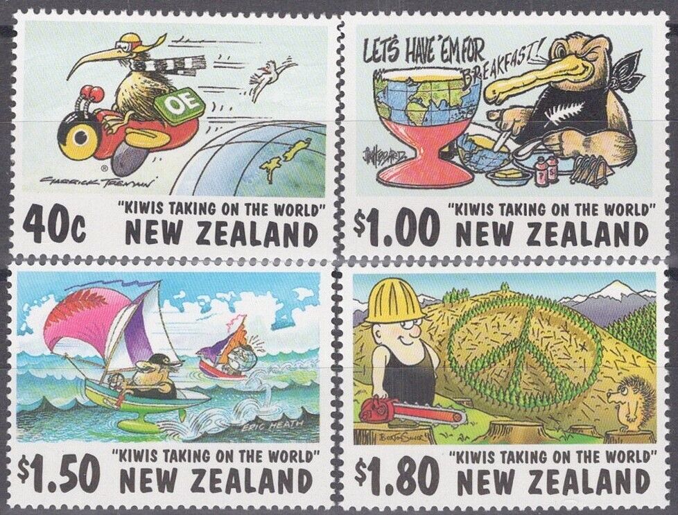 New Zealand 1472-1475 MNH Cartoon Ships Planes 060722S61