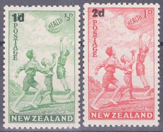 New Zealand B14-B15 MH Semi-Postal Children at Play