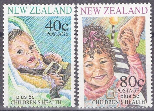 New Zealand B151-B152 MNH Semi-Postal Children's Health Children Family