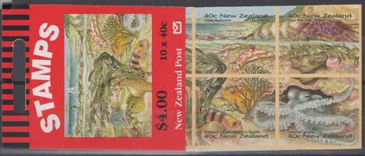 New Zealand 1344I MNH Booklet Pane Marine Life Fish