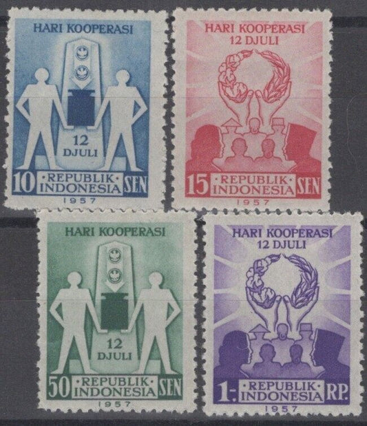 Indonesia 441-444 MH Cooperation Day