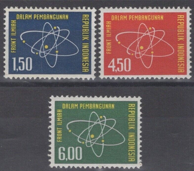Indonesia 578-580 MH Science Atom
