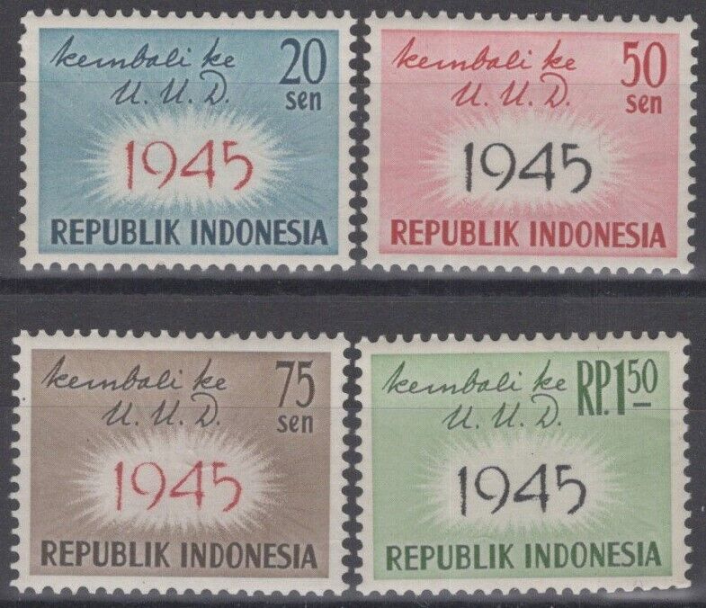 Indonesia 479-482 MH Introduction of the Constitution 1945