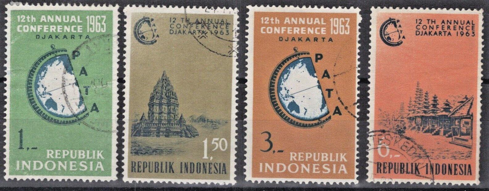 Indonesia 581-584 Used Pacific Travel Association