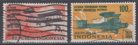 Indonesia 778, 779 Used Vickers Vimy Aviation Planes