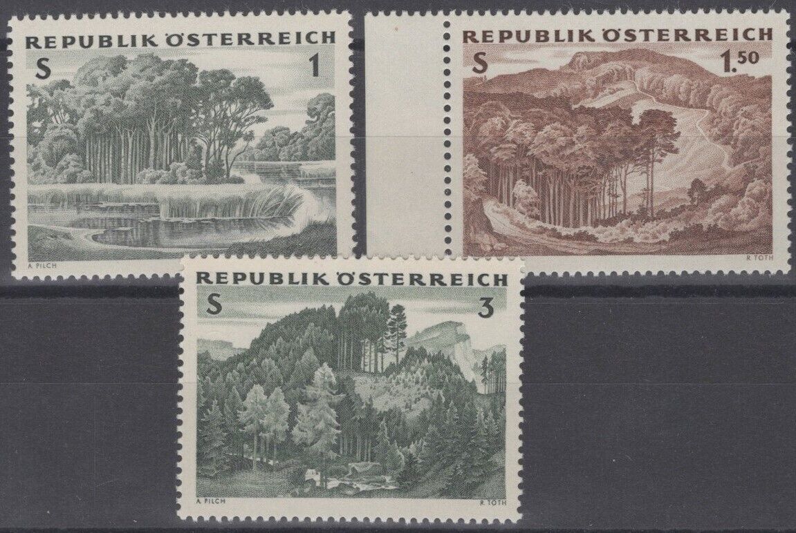 Austria 685-687 MNH Trees Forest Plants