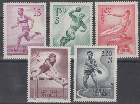 Austria 647-648C MNH Sports Runner Gymnast