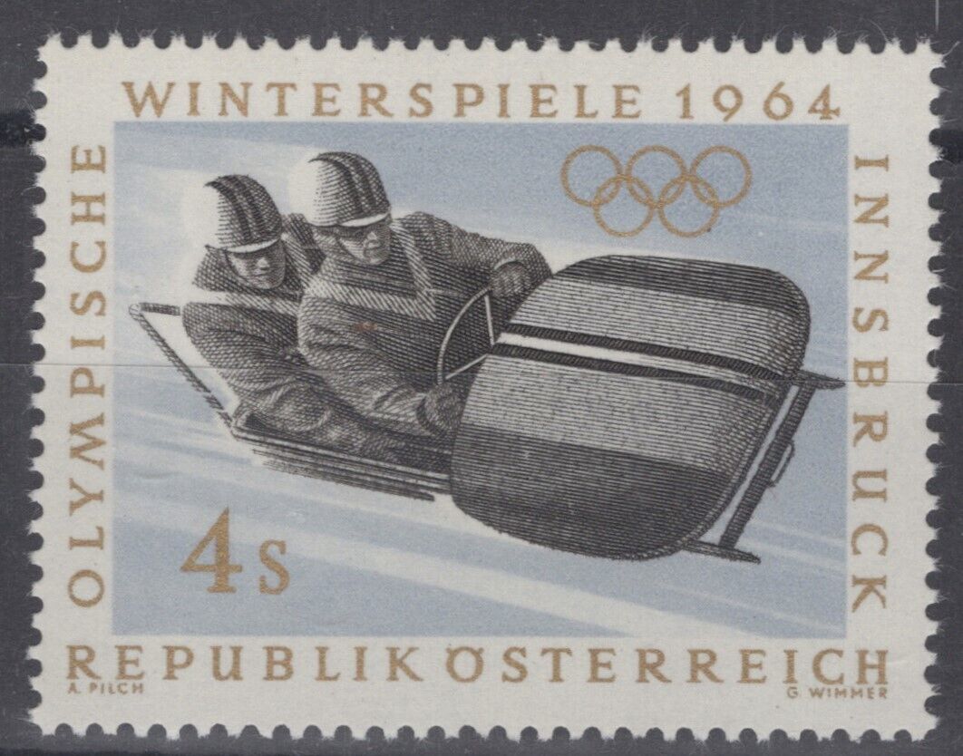 Austria 717 MNH Sports Bobsledding Olympics