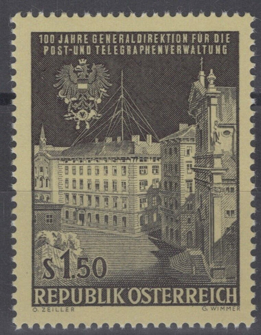 Austria 757 MNH Architecture Post & Telegraph Administration