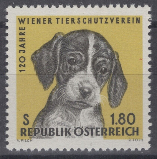 Austria 763 MNH Dogs Animals Humane Society