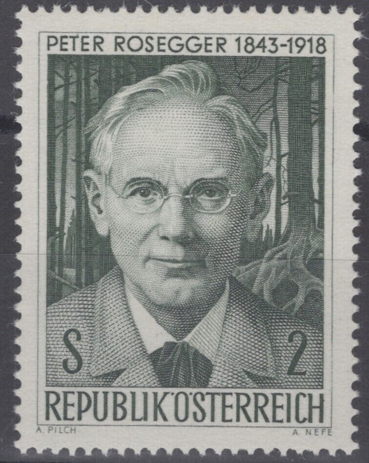 Austria 814 MNH Peter Rosegger Poet & Writer