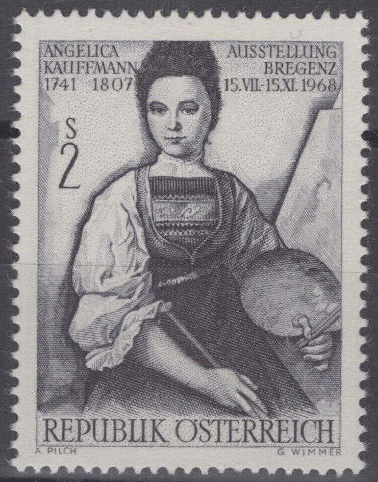 Austria 815 MNH Artist Angelica Kauffmann Self-Portrait