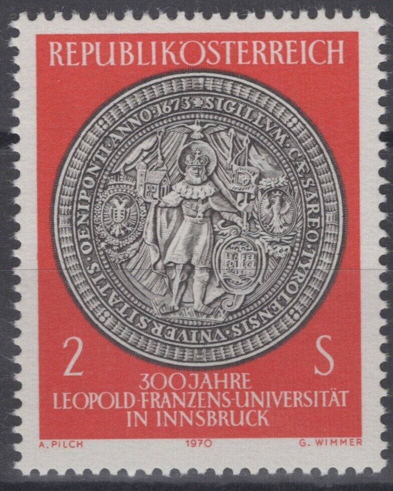 Austria 863 MNH St. Leopold Seal Innsbruck University