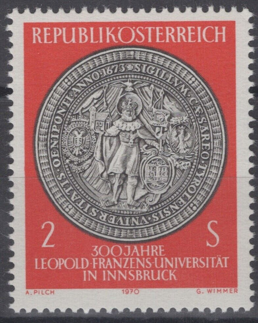 Austria 863 MNH St. Leopold Seal Innsbruck University