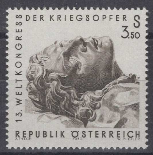 Austria 879 MNH Art Sculpture Head of St. John