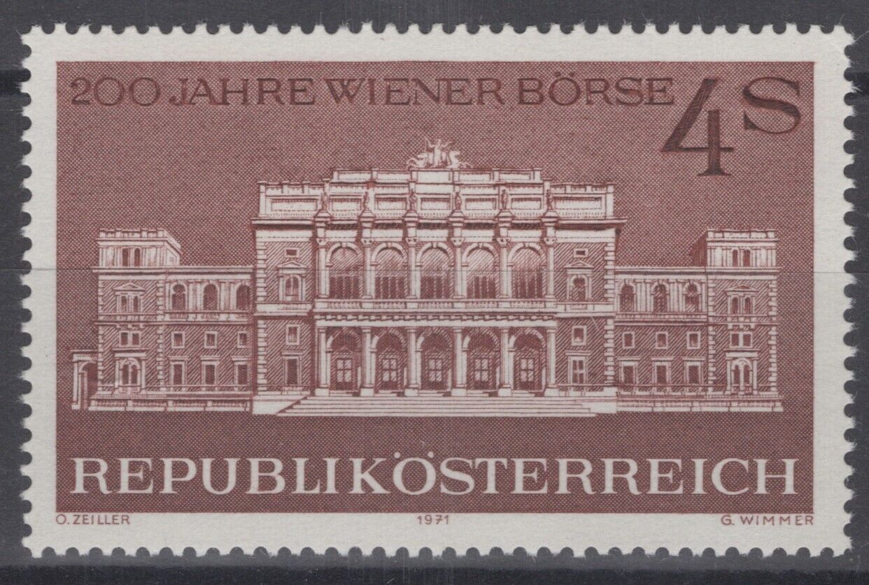 Austria 902 MNH Architecture Vienna Stock Exchange Banking