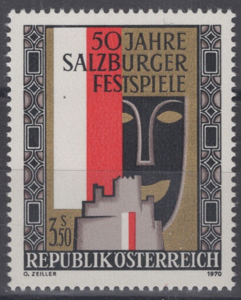 Austria 878 MNH Salzburg Festival Emblem Culture Society 071022S31M