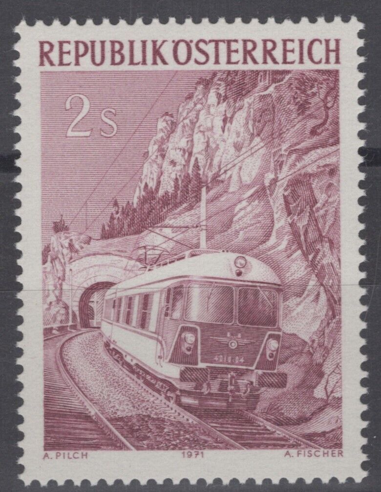 Austria 911 MNH Railroad Rapid Train Service