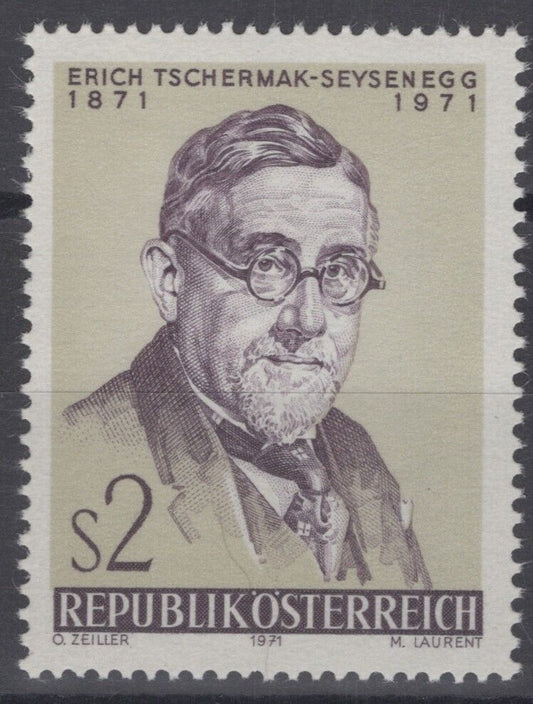 Austria 913 MNH Dr. Erich Tschermak-Seysenegg Botanist