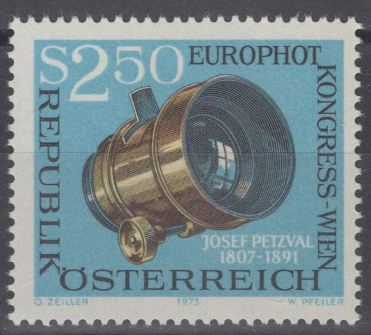 Austria 956 MNH Josef Petzval's Photographic Lens