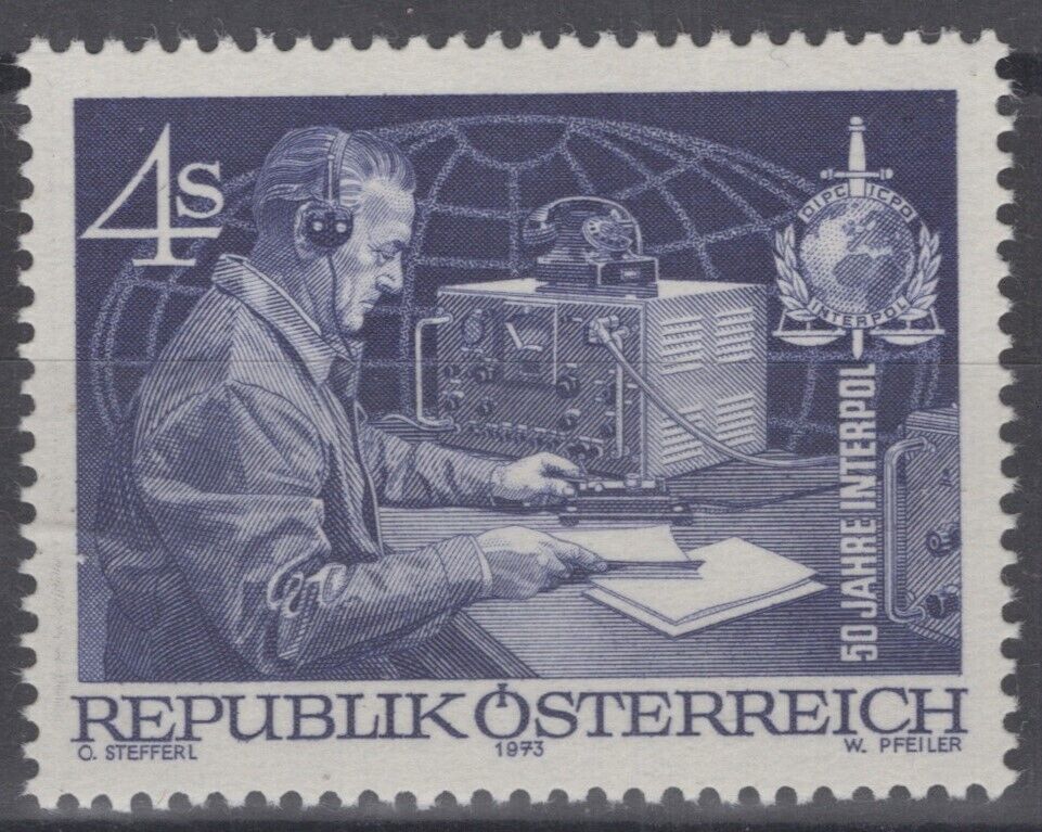 Austria 955 MNH Police Radio Operator Communications