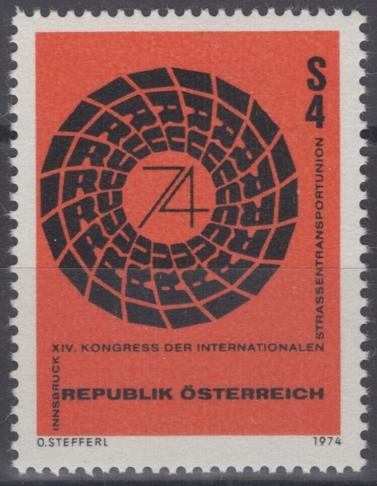 Austria 991 MNH Road Transport Union Emblem