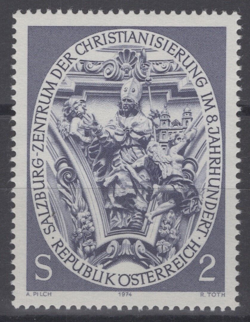 Austria 996 MNH  St. Virgil Sculpture Nonntal Church