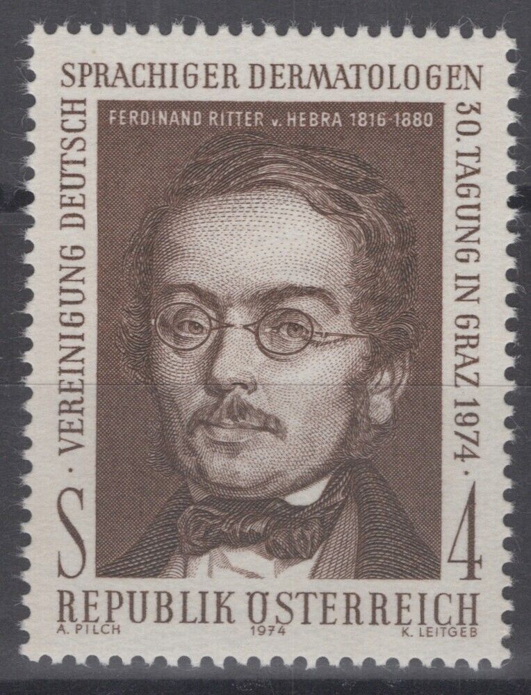 Austria 1000 MNH Ferdinand Ritter von Hebra Dermatology