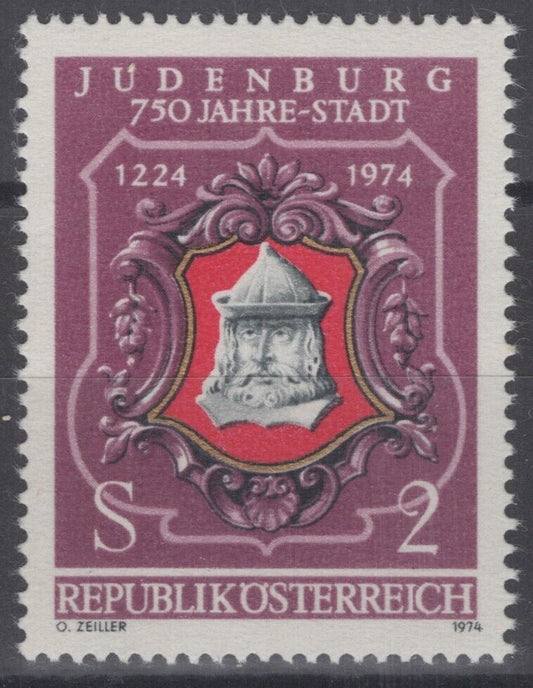 Austria 985 MNH Seal of Judenburg Government