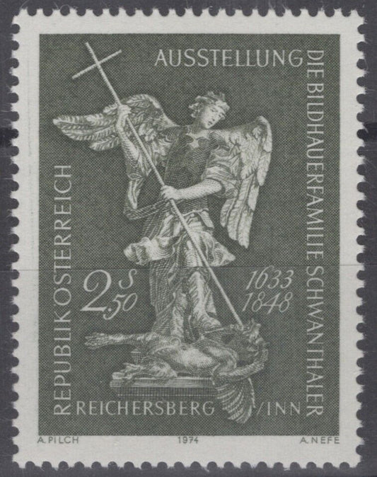 Austria 987 MNH St Michael Artist Schwanthaler Sculptor