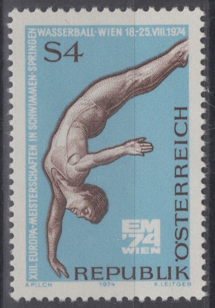 Austria 999 MNH Sports Swimming Diver