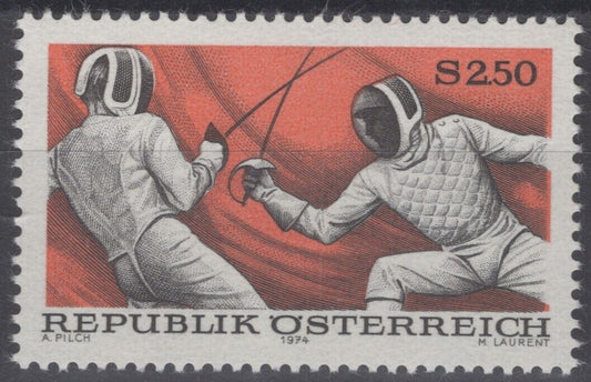 Austria 994 MNH Fencing Sports