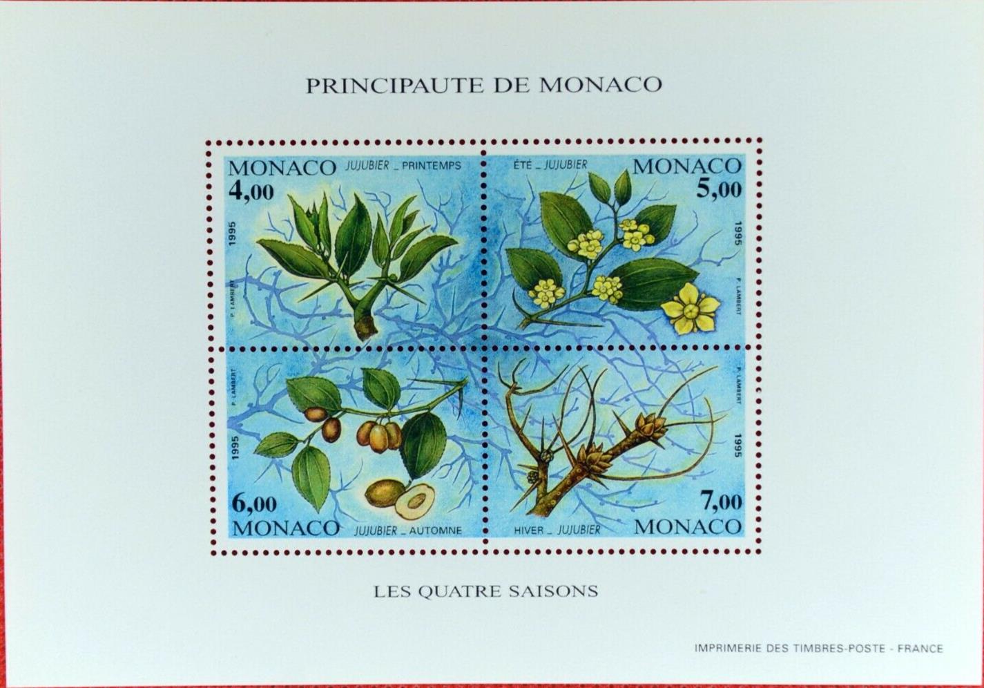 Monaco 1943 MNH souvenir sheet Flowers Nuts Trees 071522SM16