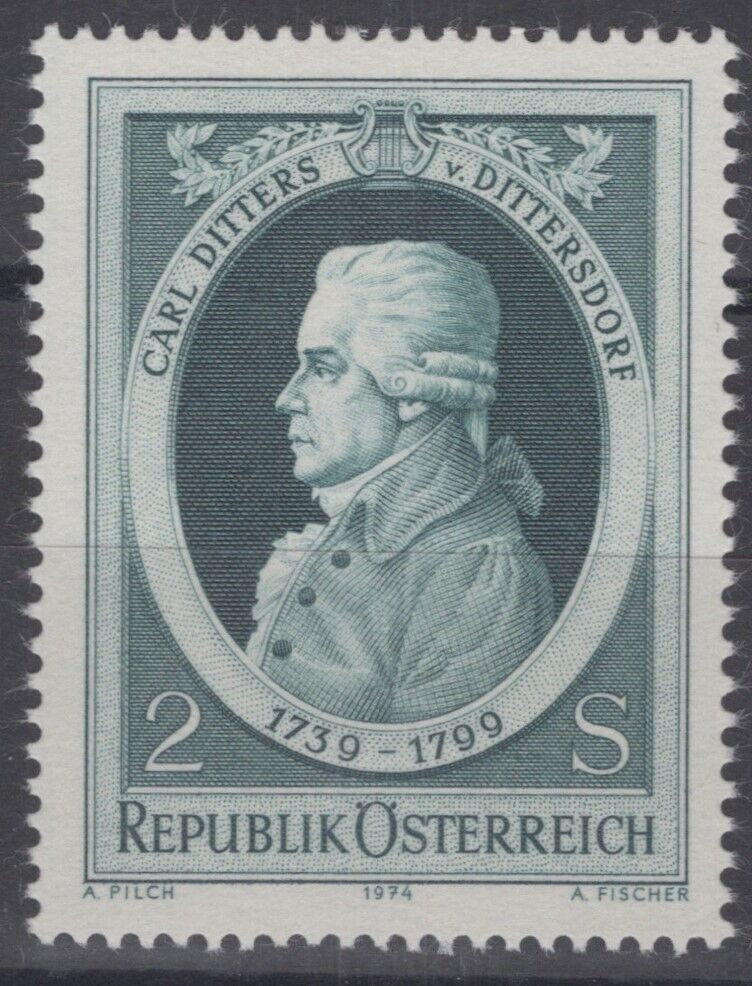 Austria 1008 MNH Carl Ditters von Dittersdorf Composer Music