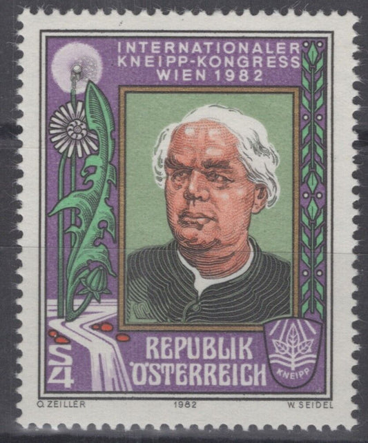 Austria 1206 MNH Intl. Kneipp Hydropathy Congress Medical