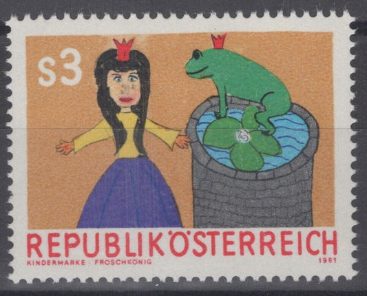 Austria 1181 MNH The Frog King Child's Drawing Art