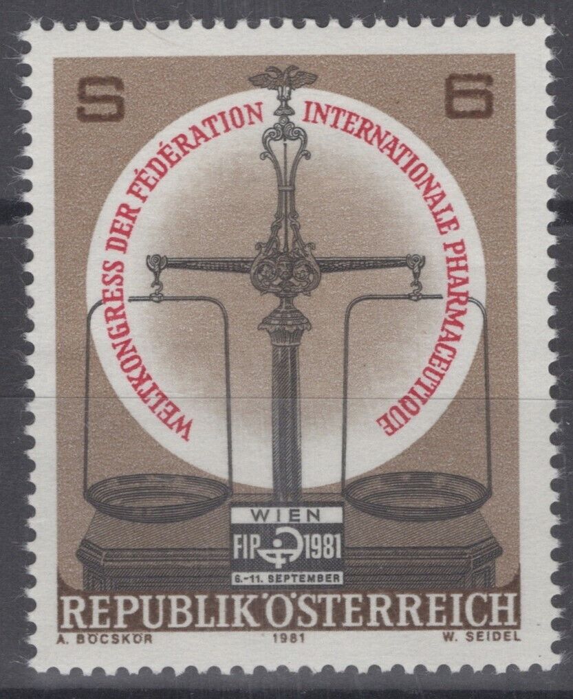 Austria 1185 MNH Scale Intl. Pharmaceutical World Congress