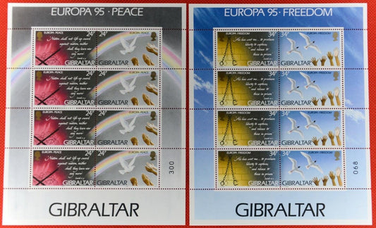 Gibraltar 677a-679a MNH Mini-sheets Europa CEPT Bird 072122SL01M