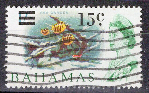 Bahamas 239 Used Sea Gardens Surcharged ZAYIX 072622S25M