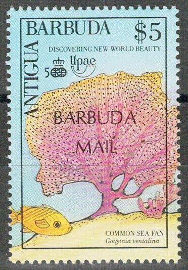 Barbuda 1111 MNH Sea Fan Fish from Souvenir Sheet ZAYIX 072622S35