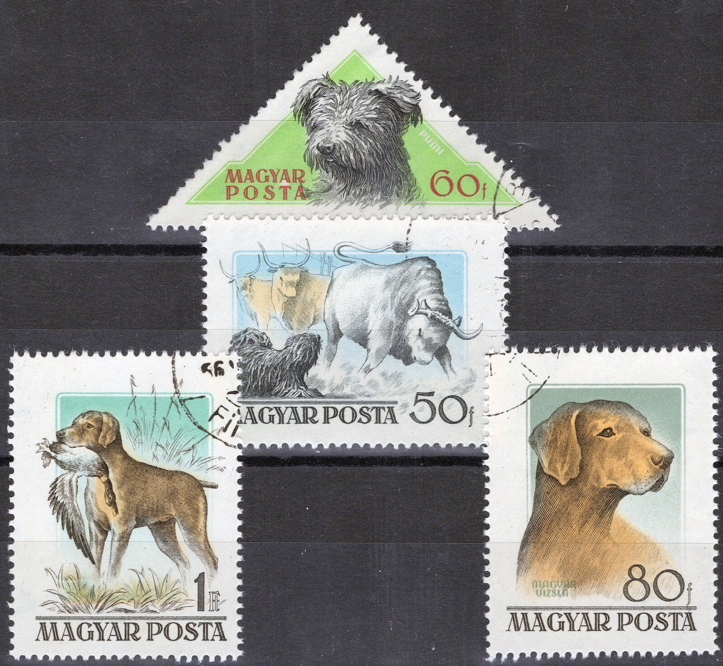 Hungary 1149-1152 Used/CTO Dogs Pets  072822S46M