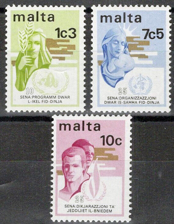 Malta 472-474 MNH World Food Program WHO Zayix 073122S28